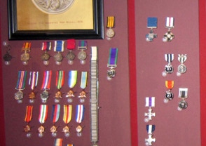 Royal mint visitors centre museum objects mounts for war medals