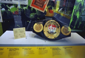 Museum of Liverpool boxing belt ticket object mounts