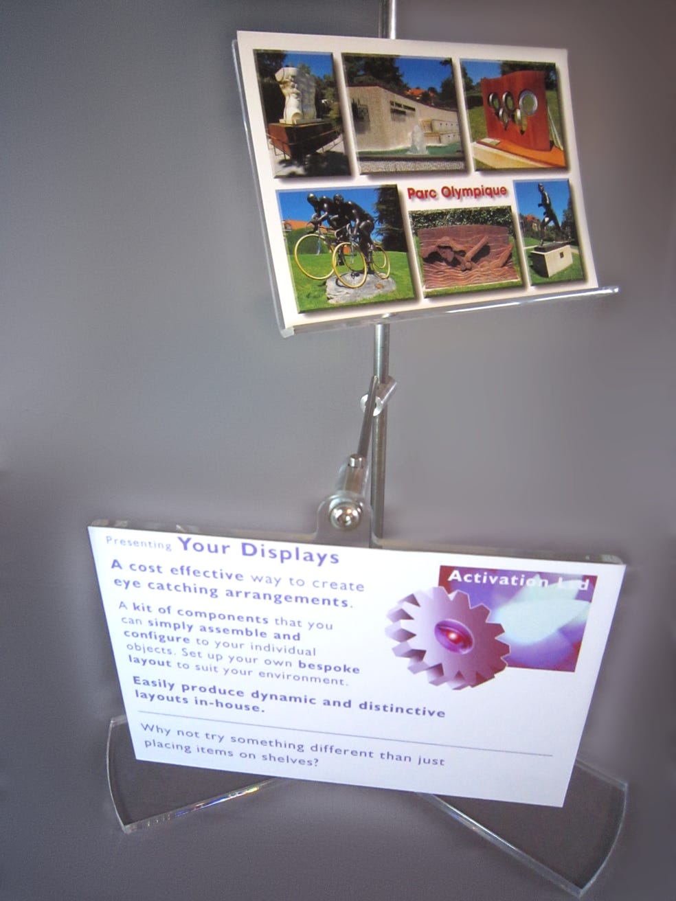 Cost effective object mount display stand