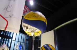 Olympic museum basket ball object mounts