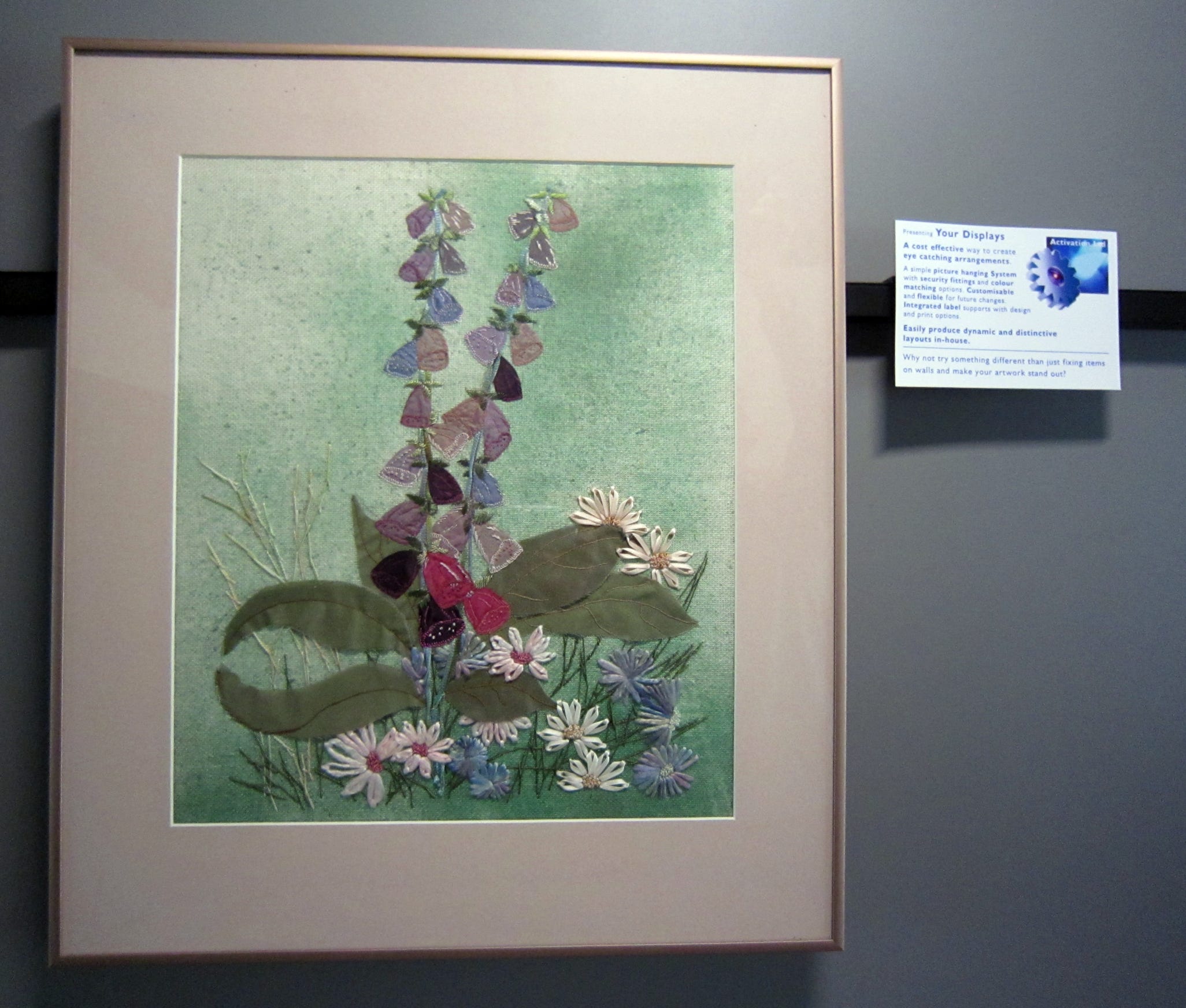 Picture frame gallery mount system